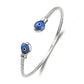 Better Jewelry Evil Eye .925 Sterling Silver West Indian Bangle, 1 piece