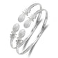 Better Jewelry .925 Sterling Silver Pineapple West Indian Bangles (1 pair)