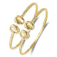 Better Jewelry .925 Sterling Silver Cowrie Shell Slim Bangles (pair)