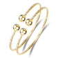 Better Jewelry Ball Ends .925 Sterling Silver West Indian Bangles - PAIR (Made in USA)