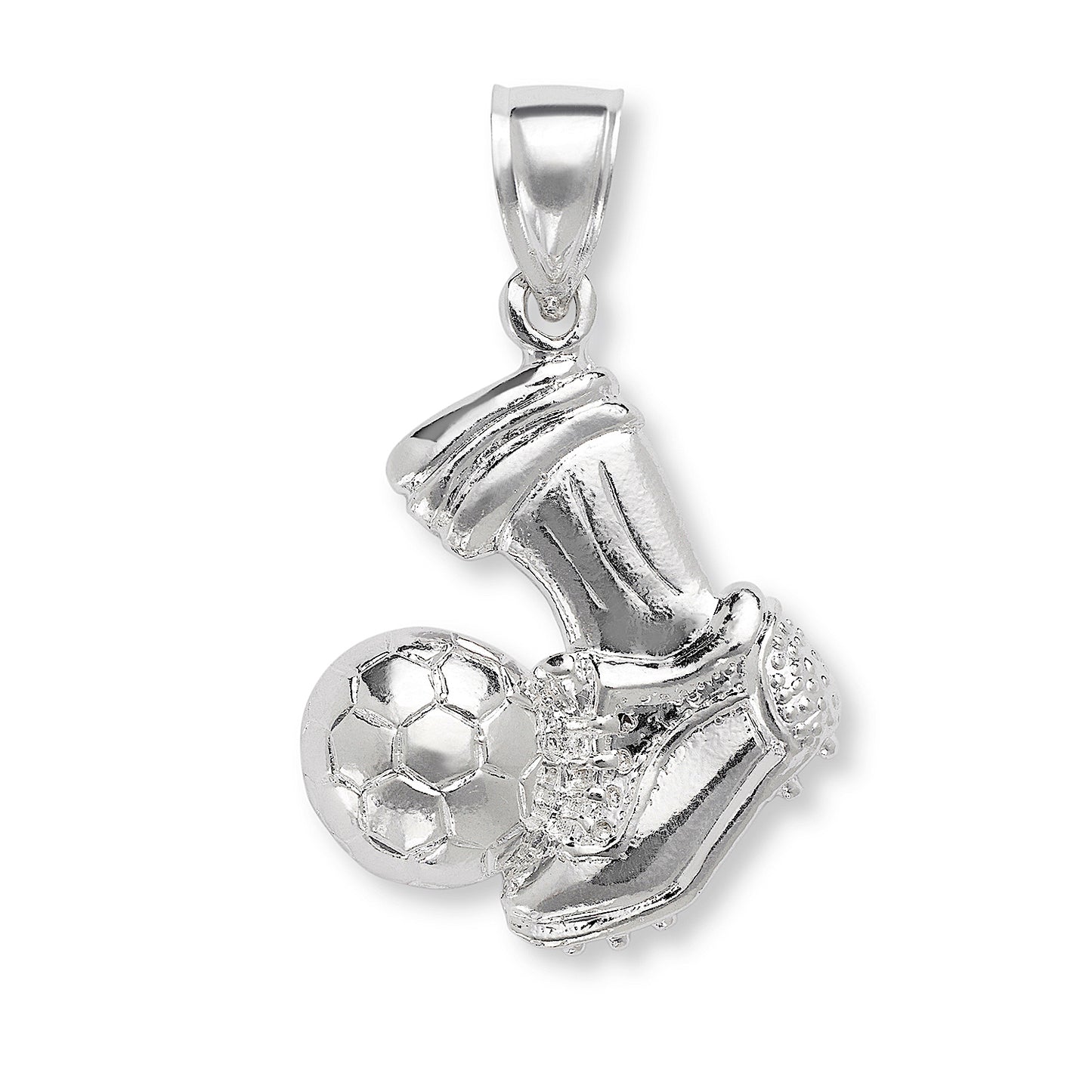 Better Jewelry .925 Sterling Silver Soccer Pendant