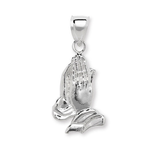 Better Jewelry .925 Sterling Silver Praying Hands Pendant