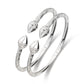 Better Jewelry Spear .925 Sterling Silver West Indian Bangles (Pair)