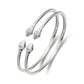 Better Jewelry Elegant Pointed Ends .925 Sterling Silver West Indian Bangles (Pair)