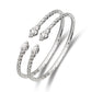 Better Jewelry Twisted Ends w. Soft Point .925 Sterling Silver West Indian BABY Bangles, 1 pair