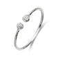 Better Jewelry Textured Ball .925 Sterling Silver West Indian Baby Bangles (Pair) (Made in USA)