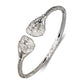 Better Jewelry Native American Chief Head .925 Sterling Silver West Indian Bangles (Pair)