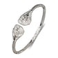 Better Jewelry Native American Chief Head .925 Sterling Silver West Indian Bangle (1 piece)
