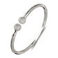 Better Jewelry Disco Ball Ends .925 Sterling Silver West Indian Bangle 39 Grams (1 piece) (MADE IN USA) (4.5 mm)