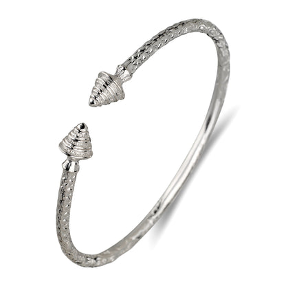 Better Jewelry Evergreen .925 Sterling Silver West Indian Bangle, 1 piece