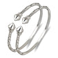 Better Jewelry Cone Ends .925 Sterling Silver West Indian Bangles 47.7 Grams (Pair) (MADE IN USA) (3mm)