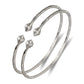 Better Jewelry Pointy Ridged Belt .925 Sterling Silver West Indian Bangles (Pair)