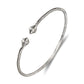 Better Jewelry Pointy Ridged Belt .925 Sterling Silver West Indian Bangles (Pair)