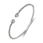Better Jewelry Pointy Ridged Belt .925 Sterling Silver West Indian Bangles (1 Piece)