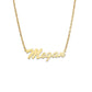 Better Jewelry Thin Cursive 10K Gold Nameplate Necklace