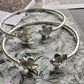 Flower .925 Sterling Silver West Indian Bangles (Pair) (Made in Usa) - Betterjewelry