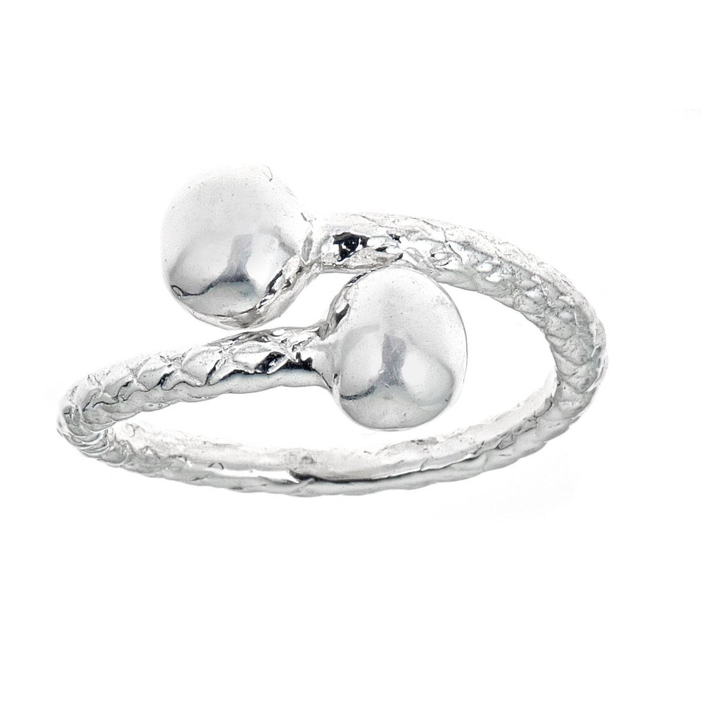Classic Ball Ends .925 Sterling Silver West Indian Style Ring - Betterjewelry