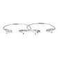 Panther Ends .925 Sterling Silver West Indian Bangles (Pair) MADE IN USA - Betterjewelry