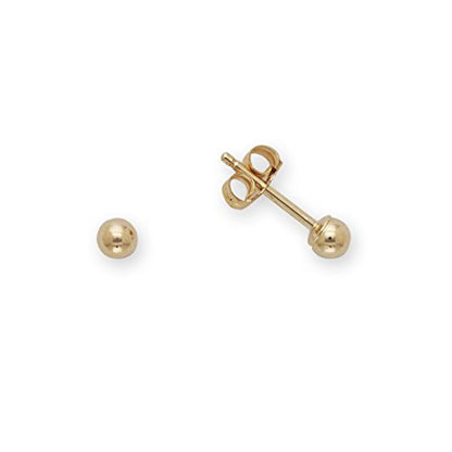 MINIMALIST Ball Earrings - 14k Yellow Gold - Multiple sizes - Betterjewelry