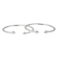 Solid .925 Sterling Silver West Indian Bangles with Fancy Pointed Ends (PAIR) - Betterjewelry