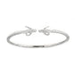Solid .925 Sterling Silver Thick West Indian Bangle with Ram Ends - Betterjewelry