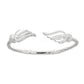 Solid .925 Sterling Silver West Indian Bangle with Wing Ends (Made in USA) - Betterjewelry