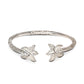 Solid .925 Sterling Silver Starfish Bangle (Made in USA) - Betterjewelry
