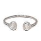 NEW Solid .925 Sterling Silver Seashell Bangle (Made in USA) - Betterjewelry