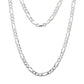 Better Jewelry 6 mm Figaro Chain .925 Sterling Silver