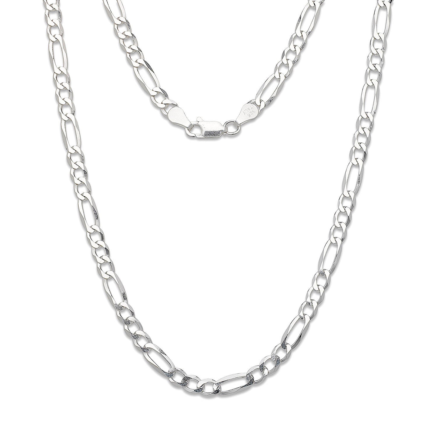 Better Jewelry 5 mm Figaro Chain .925 Sterling Silver