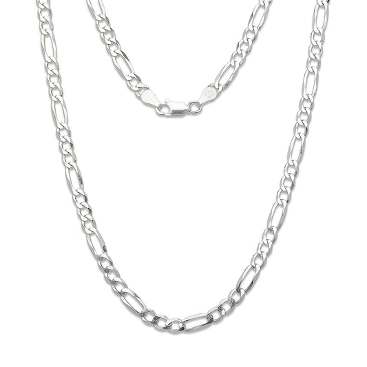 Better Jewelry 5 mm Figaro Chain .925 Sterling Silver