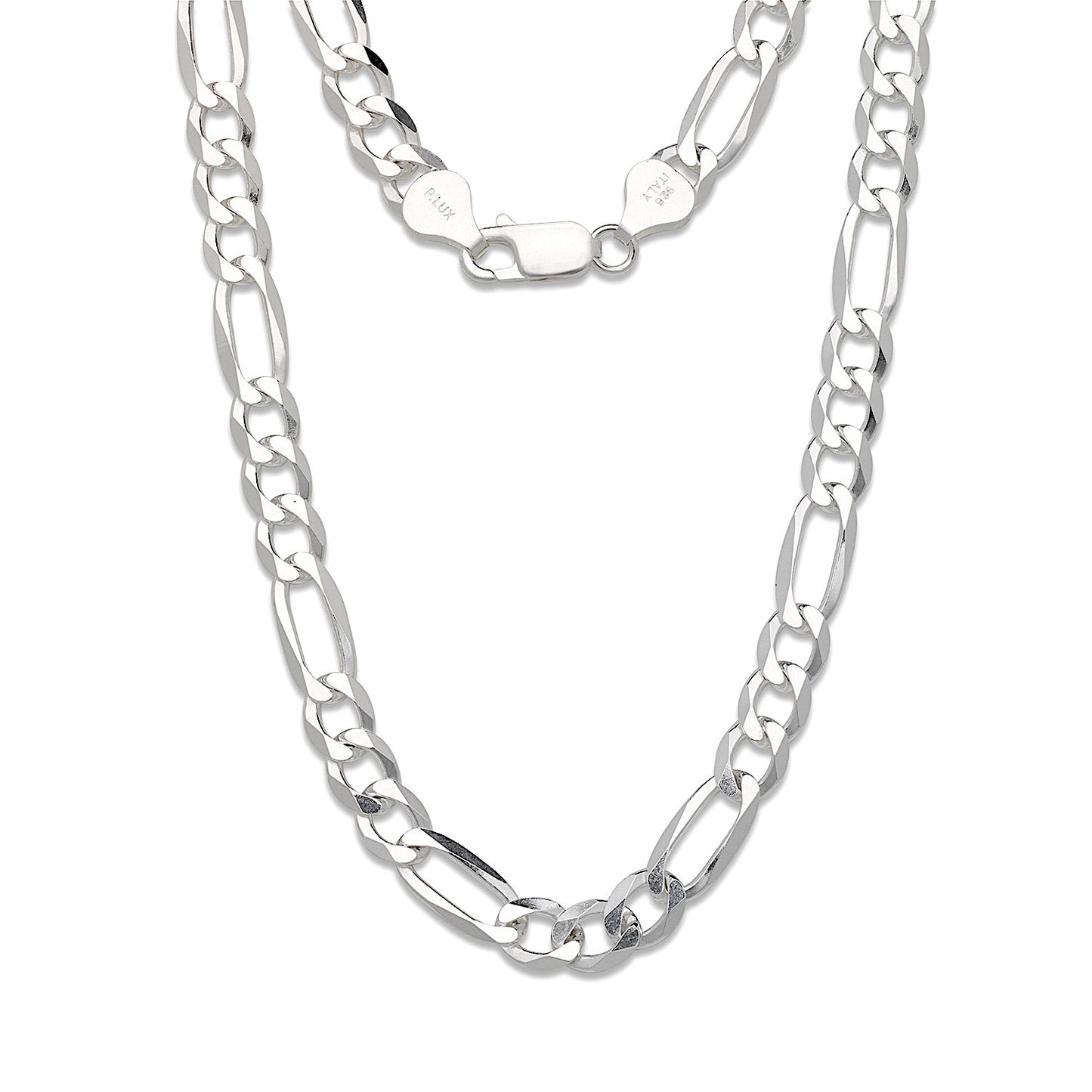 Better Jewelry 7 mm Figaro Chain .925 Sterling Silver