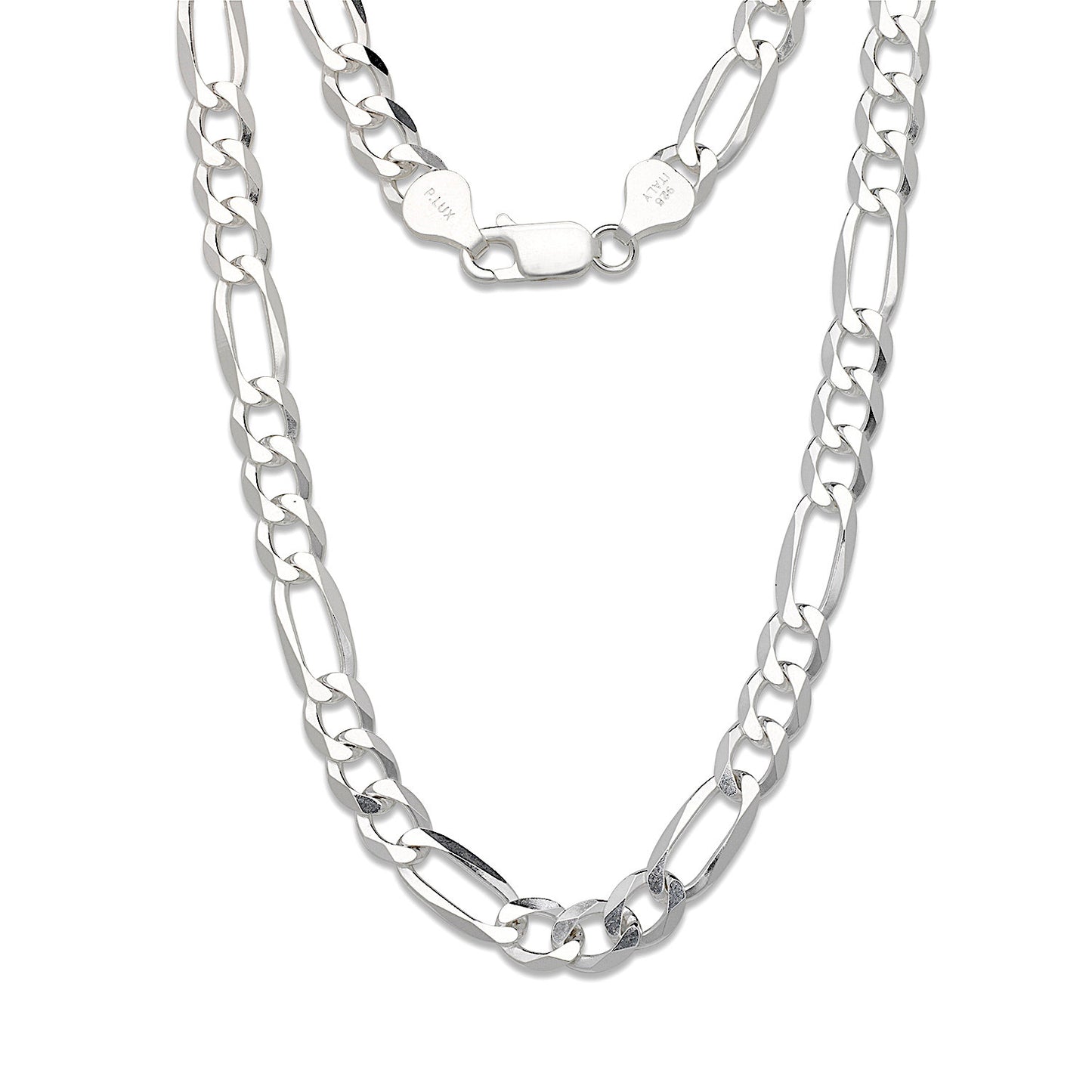 Better Jewelry 6 mm Figaro Chain .925 Sterling Silver