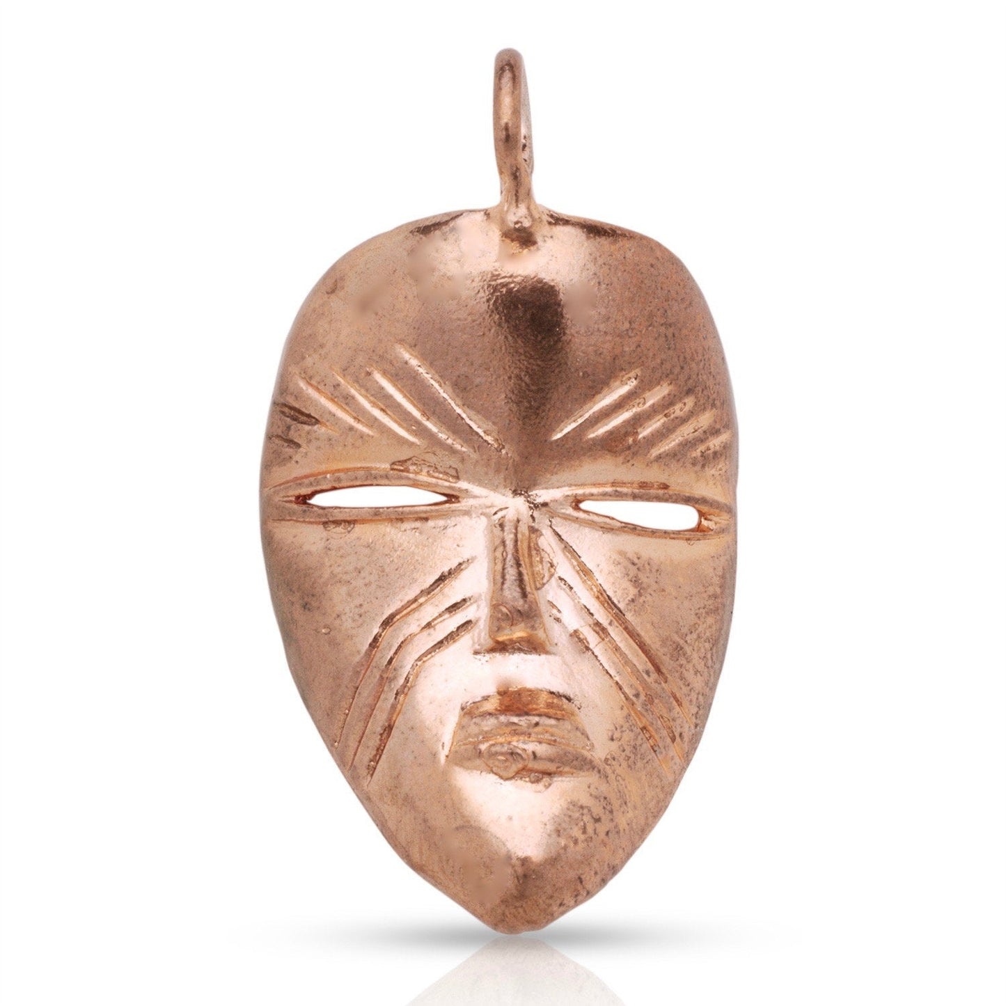Better Jewelry Copper African Mask Pendant