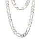 Better Jewelry 10 mm Figaro Chain .925 Sterling Silver