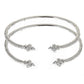 Thin Ridged Arrow .925 Sterling Silver West Indian Bangles (Pair 40g) - Betterjewelry