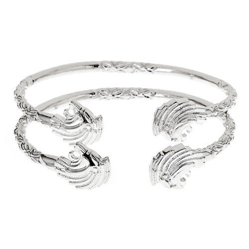 Lion .925 Sterling Silver West Indian Bangles - Betterjewelry