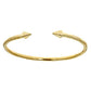 14K Yellow Gold West Indian Bangle w. Pyramid Ends (19.0 GRAMS) - Betterjewelry