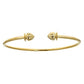 14K Yellow Gold West Indian Bangle w. Acorn Ends (19 GRAMS) - Betterjewelry