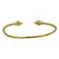 14K Yellow Gold BABY West Indian Bangle w. Coiled Ends - Betterjewelry