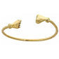 10K Yellow Gold BABY West Indian Bangle w. Fist Ends - Betterjewelry