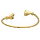14K Yellow Gold BABY West Indian Bangle w. Fist Ends (Made in USA) - Betterjewelry