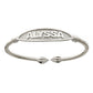 NAME PLATE Adult Bangle .925 Sterling Silver (26 grams) - Betterjewelry