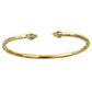 10K Yellow Gold Pointy Bulb West Indian Bangle (42 grams) - Betterjewelry