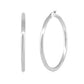 Better Jewelry Hoop Earrings .925 Sterling Silver 4mm