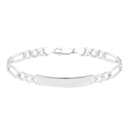 Better Jewelry .925 Sterling Silver Figaro ID bracelet