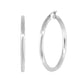 Better Jewelry Hoop Earrings .925 Sterling Silver 4mm