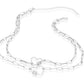 Better Jewelry .925 Sterling Silver Paper Clip Chain Necklace Hearts CZ