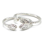 Better Jewelry Thick Snake Ends .925 Sterling Silver West Indian Bangles (pair)